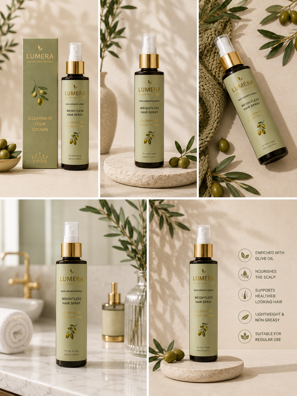 Lumera Hair Growth Spray - Olive