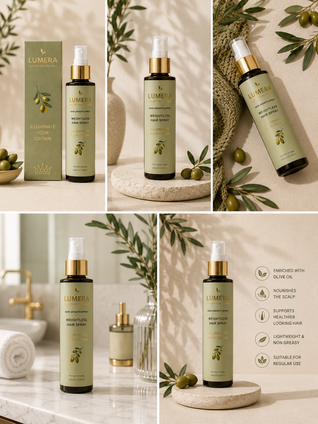 Lumera Hair Growth Spray - Olive