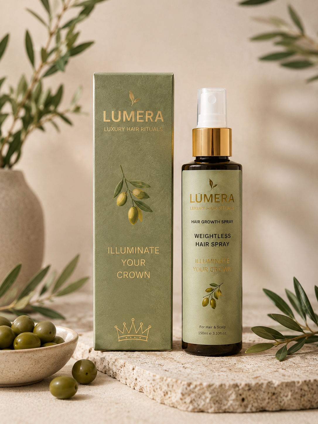 Lumera Hair Growth Spray - Olive